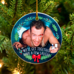Bruce Willis Christmas Ornament