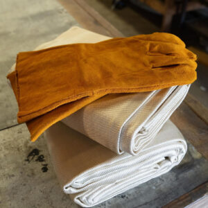 Fiberglass Emergency Blanket & Gloves