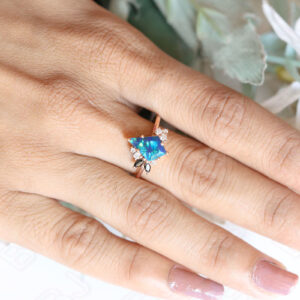 Peacock Opal Ring