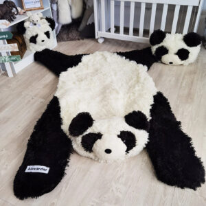 Personalized Panda Nursery Rug
