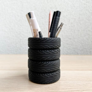 Tire Stack Pen Holder