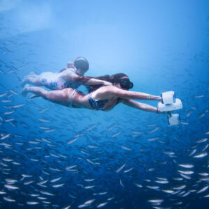 Underwater Scooter with Action Camera