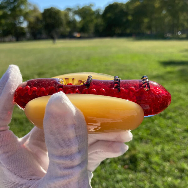 The Hotdog Glass Smoking Pipe