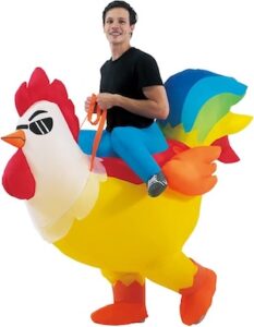 Blow up Chicken Ride on Rooster Costume
