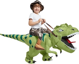 Dinosaur Costume Riding T Rex