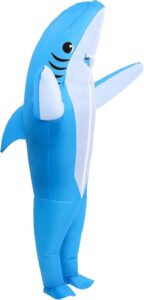 Shark Costume Air Blow up Jaws Jumpsuit