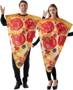 Adult Couple Pizza Slice Costume for Halloween