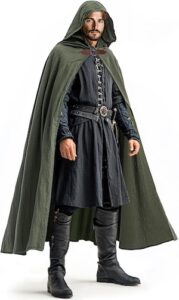 Halloween Medieval Costume Cape Women Men