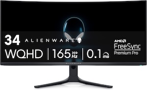 Alienware AW3423DWF Curved QD-OLED Gaming Monitor
