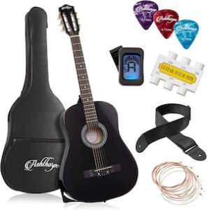 Ashthorpe 38-inch Beginner Acoustic Guitar Package