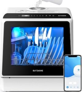BLITZHOME Portable Dishwasher Countertop