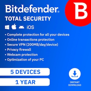 Bitdefender Total Security 5 Devices