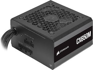 CORSAIR CX650M 80 Plus Bronze Semi-Modular Low-Noise ATX 650 Watt Power Supply