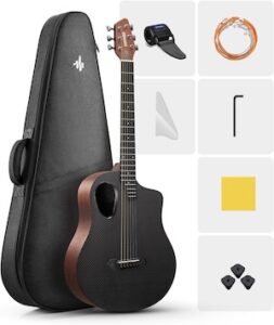 Donner 38 Carbon X Wood Acoustic Guitar