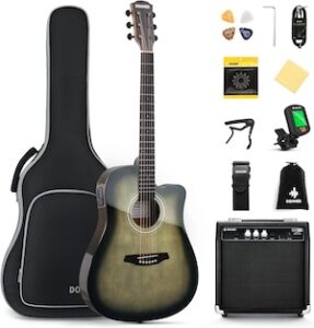 Donner Acoustic Electric Guitar Full Size Kit