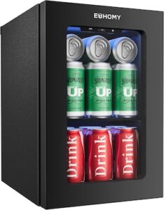 EUHOMY 18L Beverage Refrigerator Cooler