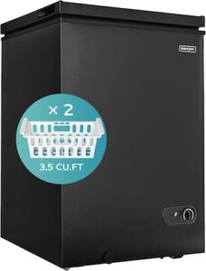 EUHOMY 3.5 Cu.Ft Chest Freezer