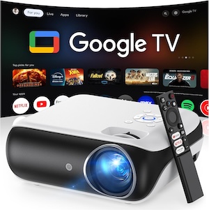 HAPPRUN Official Licensed Google TV Smart Projector
