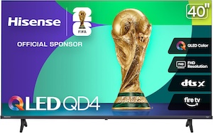 Hisense 40-Inch Class QD4 Series QLED FHD Smart Fire TV