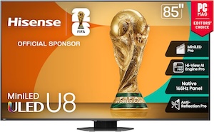 Hisense 85 Class U8 Mini-LED ULED 4K UHD Google Smart TV