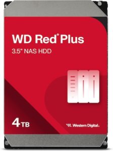 Western Digital 4TB WD Red Plus NAS Internal Hard Drive HDD