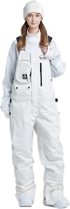 Women and Men's Ski Overalls Waterproof Snow Bibs Ski Pants