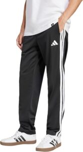 adidas Mens 3-Stripes Tricot Open Hem Track Pants