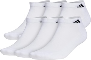 adidas Men's Athletic Cushioned Low Cut Ankle Socks (6-Pair Pack)